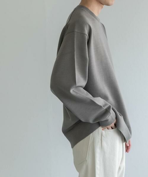 URBAN RESEARCH DOORS / アーバンリサーチ ドアーズ ニット・セーター | FORK&SPOON　ウーステッドヤーンクルーネックニット | 詳細6