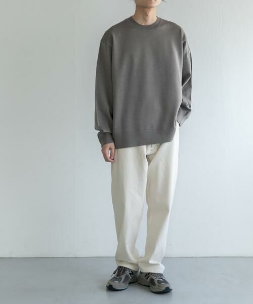 URBAN RESEARCH DOORS / アーバンリサーチ ドアーズ ニット・セーター | FORK&SPOON　ウーステッドヤーンクルーネックニット | 詳細7