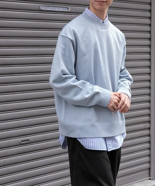 URBAN RESEARCH DOORS / アーバンリサーチ ドアーズ ニット・セーター | FORK&SPOON　ウーステッドヤーンクルーネックニット | 詳細21