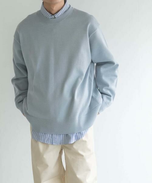 URBAN RESEARCH DOORS / アーバンリサーチ ドアーズ ニット・セーター | FORK&SPOON　ウーステッドヤーンクルーネックニット | 詳細26