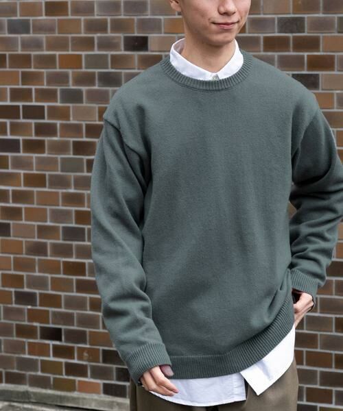 URBAN RESEARCH DOORS / アーバンリサーチ ドアーズ ニット・セーター | FORK&SPOON　ウールアセテートクルーネックニット | 詳細6
