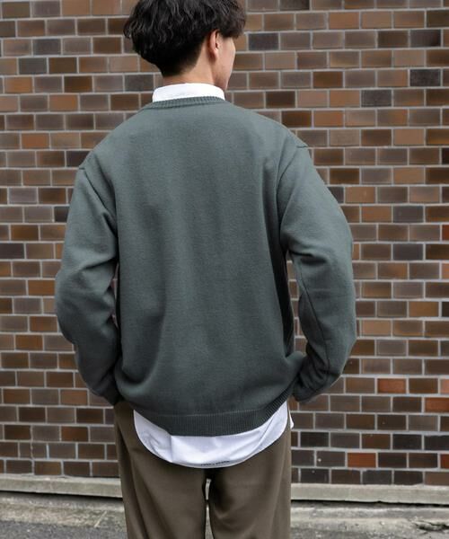 URBAN RESEARCH DOORS / アーバンリサーチ ドアーズ ニット・セーター | FORK&SPOON　ウールアセテートクルーネックニット | 詳細8