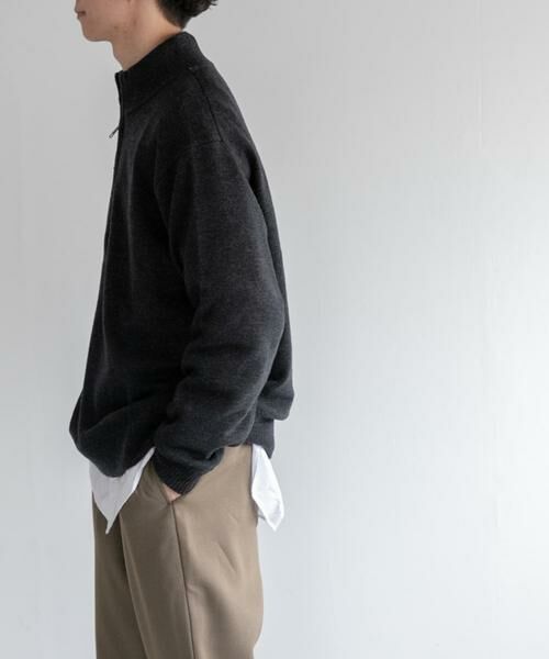 URBAN RESEARCH DOORS / アーバンリサーチ ドアーズ ニット・セーター | FORK&SPOON　ハーフジップニット | 詳細11