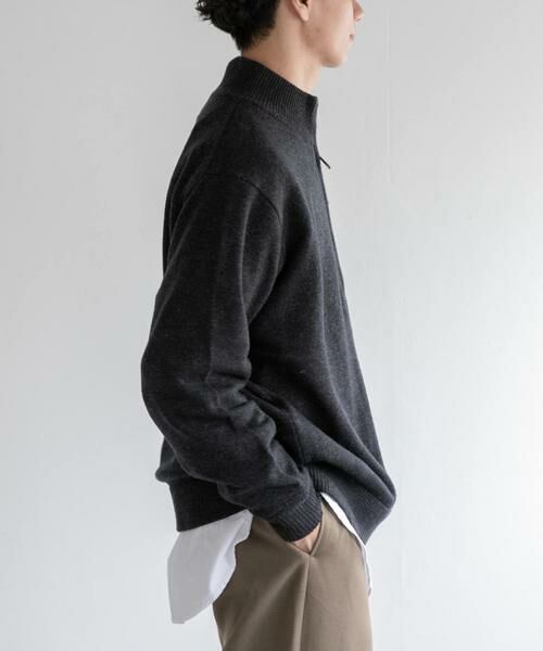URBAN RESEARCH DOORS / アーバンリサーチ ドアーズ ニット・セーター | FORK&SPOON　ハーフジップニット | 詳細13