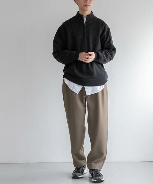 URBAN RESEARCH DOORS / アーバンリサーチ ドアーズ ニット・セーター | FORK&SPOON　ハーフジップニット | 詳細14