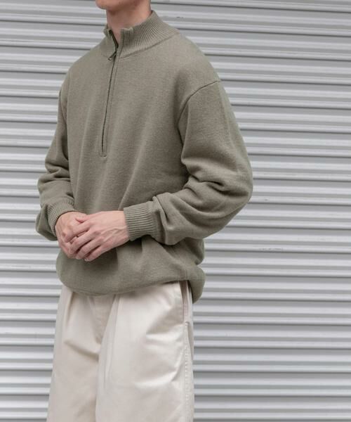 URBAN RESEARCH DOORS / アーバンリサーチ ドアーズ ニット・セーター | FORK&SPOON　ハーフジップニット | 詳細20