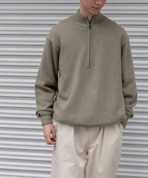 URBAN RESEARCH DOORS / アーバンリサーチ ドアーズ ニット・セーター | FORK&SPOON　ハーフジップニット | 詳細22