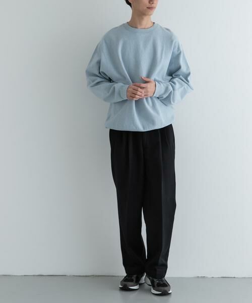 URBAN RESEARCH DOORS / アーバンリサーチ ドアーズ スウェット | FORK&SPOON　スーピマコットン混反毛クルーネックスウェット | 詳細4