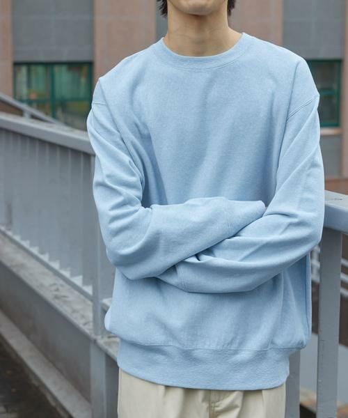 URBAN RESEARCH DOORS / アーバンリサーチ ドアーズ スウェット | FORK&SPOON　スーピマコットン混反毛クルーネックスウェット | 詳細6