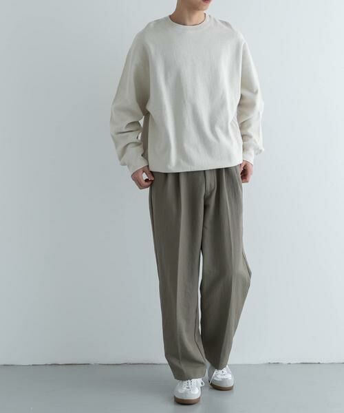 URBAN RESEARCH DOORS / アーバンリサーチ ドアーズ スウェット | FORK&SPOON　スーピマコットン混反毛クルーネックスウェット | 詳細14