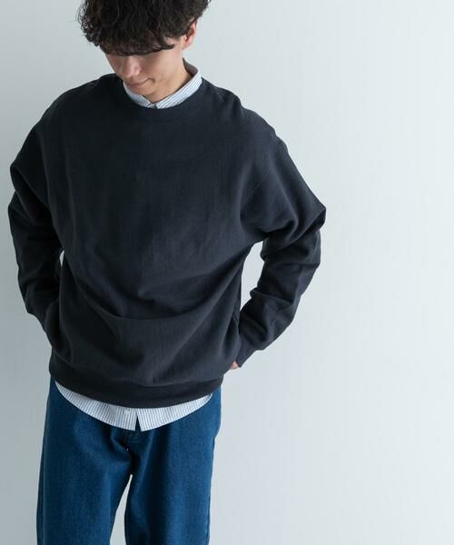 URBAN RESEARCH DOORS / アーバンリサーチ ドアーズ スウェット | FORK&SPOON　スーピマコットン混反毛クルーネックスウェット | 詳細17