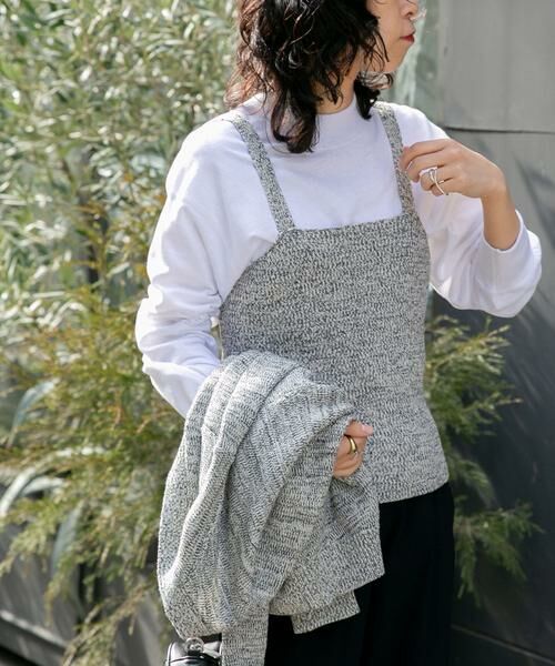 URBAN RESEARCH DOORS / アーバンリサーチ ドアーズ ニット・セーター | FORK&SPOON　ミックスヤーンニットビスチェ | 詳細5