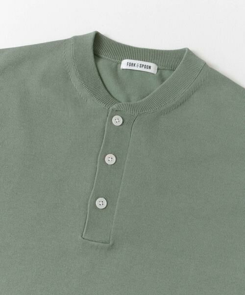 URBAN RESEARCH DOORS / アーバンリサーチ ドアーズ ニット・セーター | FORK&SPOON　ヘンリーネックニットTシャツ | 詳細7