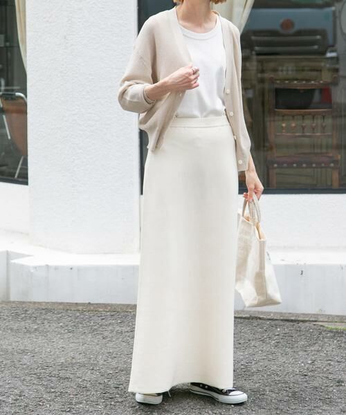 URBAN RESEARCH DOORS / アーバンリサーチ ドアーズ スカート | FORK&SPOON　ウォッシャブルニットフレアスカート | 詳細16