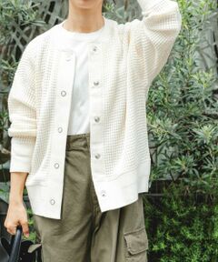URBAN RESEARCH DOORS / アーバンリサーチ ドアーズ カーディガン・ボレロ | FORK&SPOON　ワッフルカーディガン