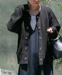 URBAN RESEARCH DOORS / アーバンリサーチ ドアーズ カーディガン・ボレロ | FORK&SPOON　ワッフルカーディガン