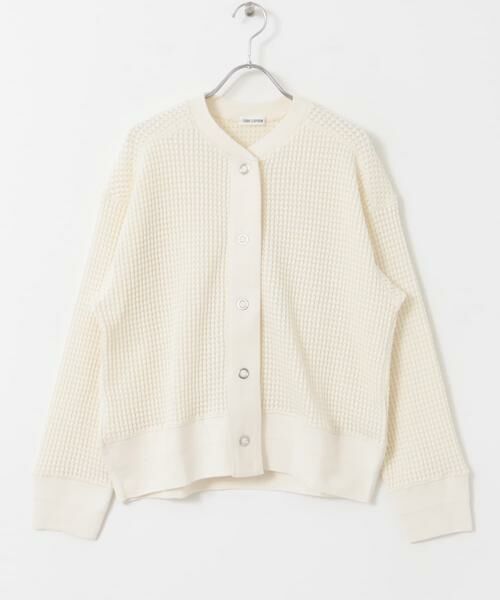 URBAN RESEARCH DOORS / アーバンリサーチ ドアーズ カーディガン・ボレロ | FORK&SPOON　ワッフルカーディガン | 詳細8