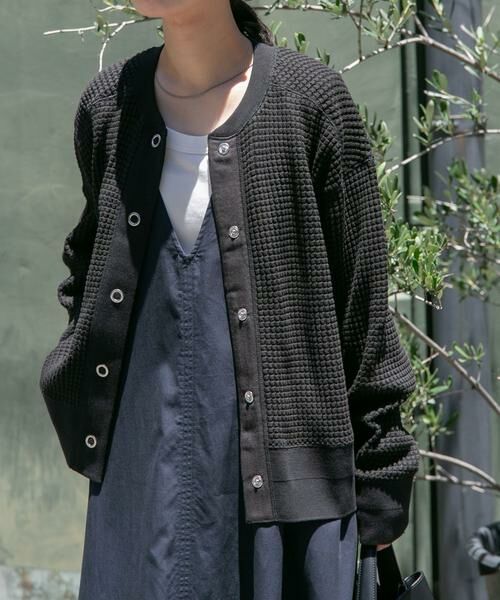 URBAN RESEARCH DOORS / アーバンリサーチ ドアーズ カーディガン・ボレロ | FORK&SPOON　ワッフルカーディガン | 詳細11