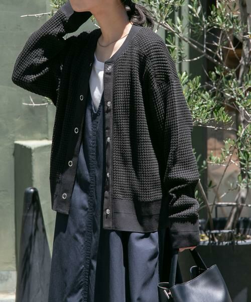 URBAN RESEARCH DOORS / アーバンリサーチ ドアーズ カーディガン・ボレロ | FORK&SPOON　ワッフルカーディガン | 詳細12