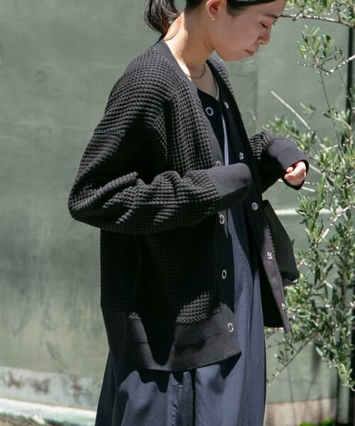 URBAN RESEARCH DOORS / アーバンリサーチ ドアーズ カーディガン・ボレロ | FORK&SPOON　ワッフルカーディガン | 詳細16