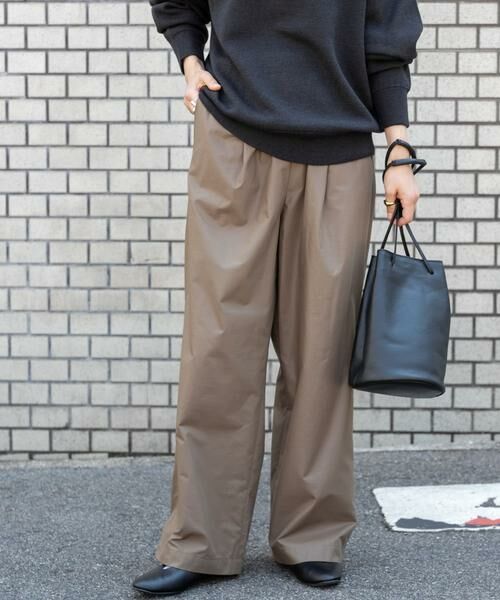 URBAN RESEARCH DOORS / アーバンリサーチ ドアーズ その他パンツ | FORK&SPOON レザーライクパンツ(ブラウン)