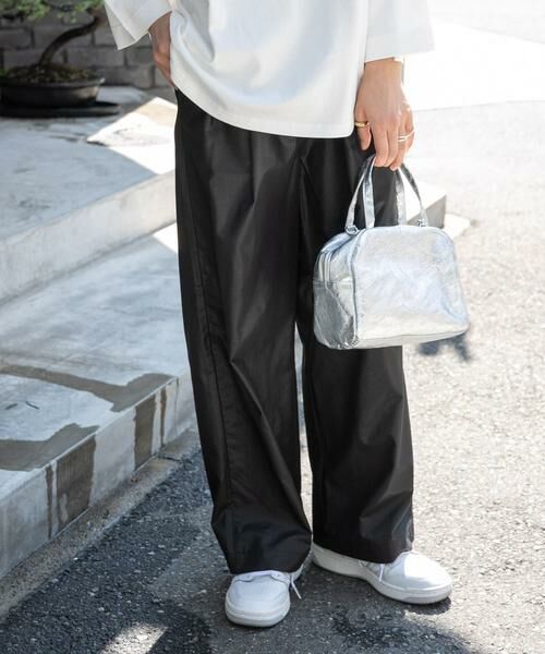 URBAN RESEARCH DOORS / アーバンリサーチ ドアーズ その他パンツ | FORK&SPOON レザーライクパンツ(ブラック)