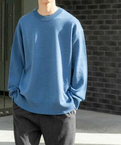 URBAN RESEARCH DOORS / アーバンリサーチ ドアーズ ニット・セーター | FORK&SPOON　ウーステッドヤーンクルーネックニット