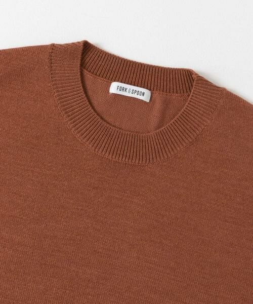 URBAN RESEARCH DOORS / アーバンリサーチ ドアーズ ニット・セーター | FORK&SPOON　ウーステッドヤーンクルーネックニット | 詳細6