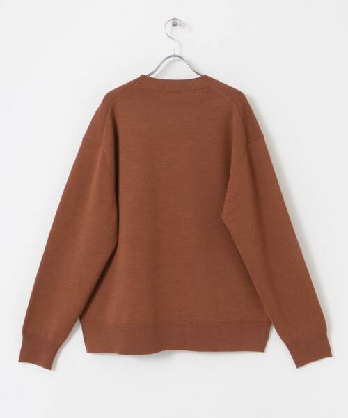 URBAN RESEARCH DOORS / アーバンリサーチ ドアーズ ニット・セーター | FORK&SPOON　ウーステッドヤーンクルーネックニット | 詳細7