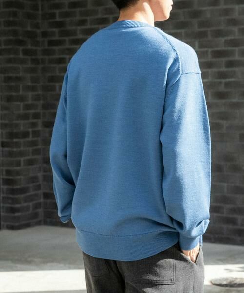 URBAN RESEARCH DOORS / アーバンリサーチ ドアーズ ニット・セーター | FORK&SPOON　ウーステッドヤーンクルーネックニット | 詳細13