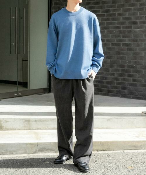 URBAN RESEARCH DOORS / アーバンリサーチ ドアーズ ニット・セーター | FORK&SPOON　ウーステッドヤーンクルーネックニット | 詳細14