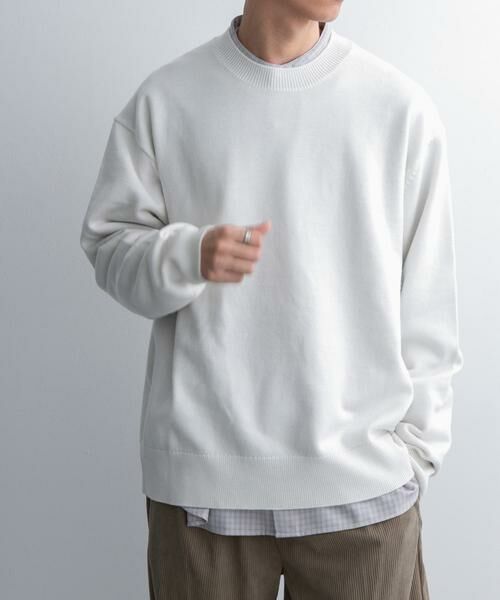 URBAN RESEARCH DOORS / アーバンリサーチ ドアーズ ニット・セーター | FORK&SPOON　ウーステッドヤーンクルーネックニット | 詳細17