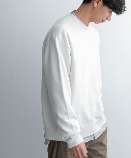 URBAN RESEARCH DOORS / アーバンリサーチ ドアーズ ニット・セーター | FORK&SPOON　ウーステッドヤーンクルーネックニット | 詳細18