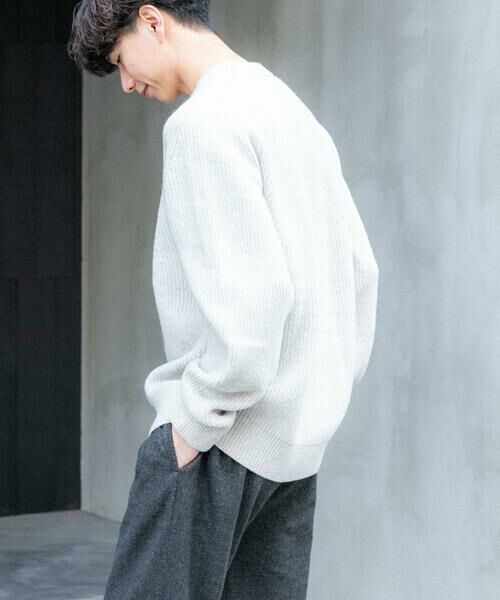 URBAN RESEARCH DOORS / アーバンリサーチ ドアーズ ニット・セーター | FORK&SPOON　ウォッシャブルローゲージニットプルオーバー | 詳細13