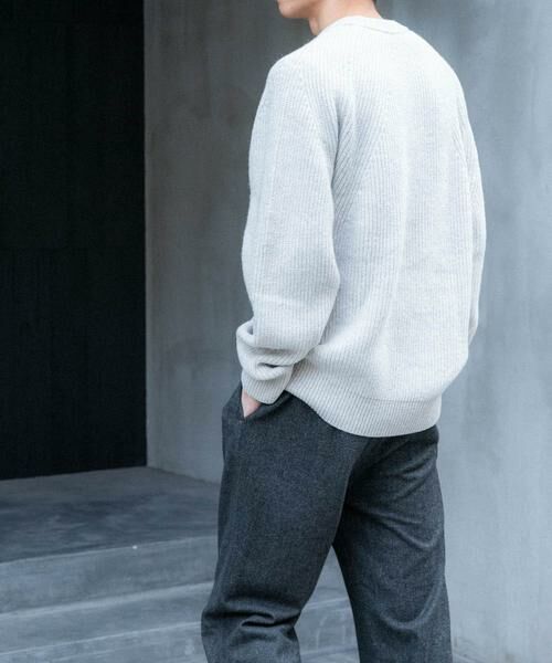 URBAN RESEARCH DOORS / アーバンリサーチ ドアーズ ニット・セーター | FORK&SPOON　ウォッシャブルローゲージニットプルオーバー | 詳細14