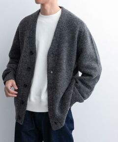 URBAN RESEARCH DOORS / アーバンリサーチ ドアーズ カーディガン・ボレロ | FORK&SPOON　Vネックブラッシュドカーディガン
