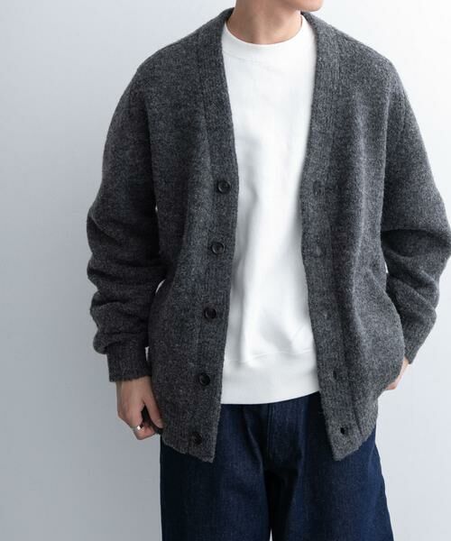 URBAN RESEARCH DOORS / アーバンリサーチ ドアーズ カーディガン・ボレロ | FORK&SPOON　Vネックブラッシュドカーディガン | 詳細14