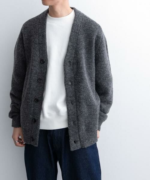 URBAN RESEARCH DOORS / アーバンリサーチ ドアーズ カーディガン・ボレロ | FORK&SPOON　Vネックブラッシュドカーディガン | 詳細15