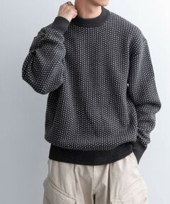URBAN RESEARCH DOORS / アーバンリサーチ ドアーズ ニット・セーター | FORK&SPOON　バーズアイクルーネックニット