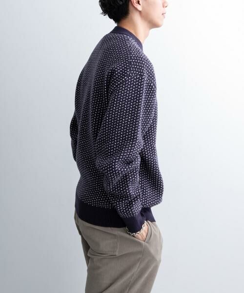 URBAN RESEARCH DOORS / アーバンリサーチ ドアーズ ニット・セーター | FORK&SPOON　バーズアイクルーネックニット | 詳細4
