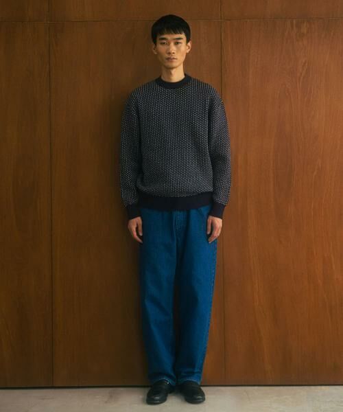 URBAN RESEARCH DOORS / アーバンリサーチ ドアーズ ニット・セーター | FORK&SPOON　バーズアイクルーネックニット | 詳細7