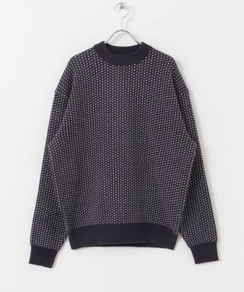 URBAN RESEARCH DOORS / アーバンリサーチ ドアーズ ニット・セーター | FORK&SPOON　バーズアイクルーネックニット | 詳細8