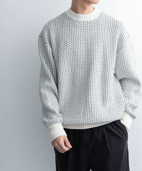 URBAN RESEARCH DOORS / アーバンリサーチ ドアーズ ニット・セーター | FORK&SPOON　バーズアイクルーネックニット | 詳細15