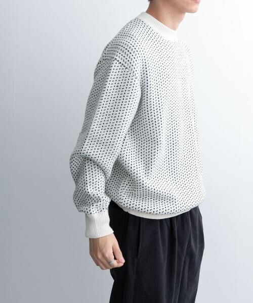 URBAN RESEARCH DOORS / アーバンリサーチ ドアーズ ニット・セーター | FORK&SPOON　バーズアイクルーネックニット | 詳細18