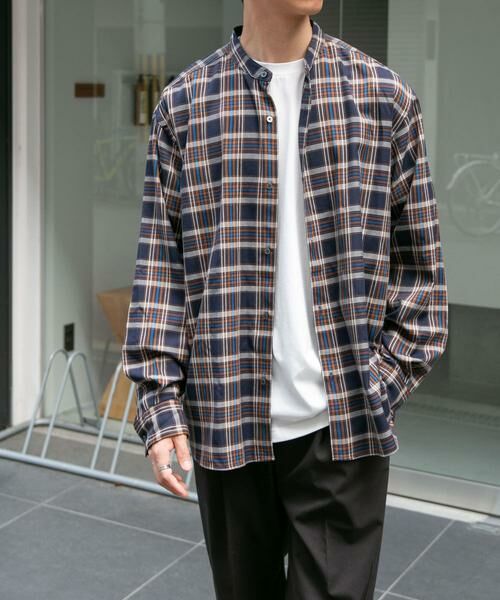 URBAN RESEARCH DOORS / アーバンリサーチ ドアーズ シャツ・ブラウス | FORK&SPOON TRWバンドカラーシャツ | 詳細1