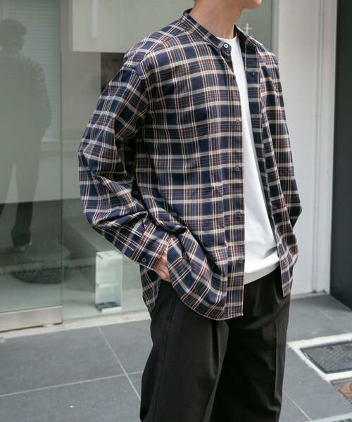 URBAN RESEARCH DOORS / アーバンリサーチ ドアーズ シャツ・ブラウス | FORK&SPOON TRWバンドカラーシャツ | 詳細2