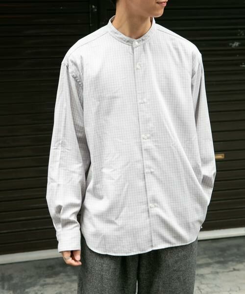 URBAN RESEARCH DOORS / アーバンリサーチ ドアーズ シャツ・ブラウス | FORK&SPOON TRWバンドカラーシャツ | 詳細22