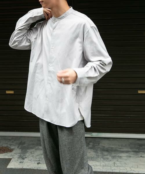 URBAN RESEARCH DOORS / アーバンリサーチ ドアーズ シャツ・ブラウス | FORK&SPOON TRWバンドカラーシャツ | 詳細25