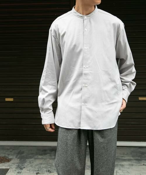 URBAN RESEARCH DOORS / アーバンリサーチ ドアーズ シャツ・ブラウス | FORK&SPOON TRWバンドカラーシャツ | 詳細26