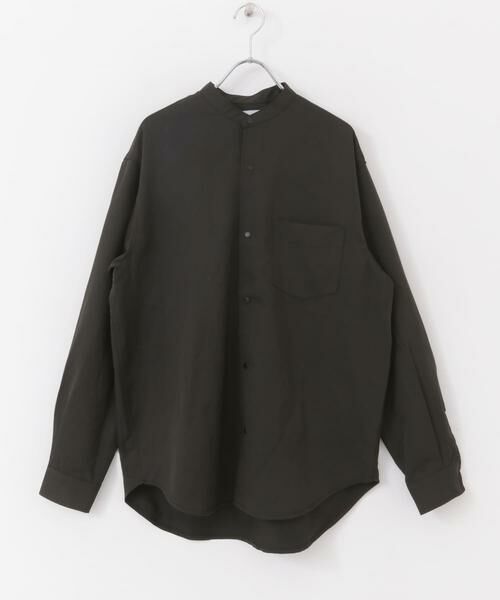URBAN RESEARCH DOORS / アーバンリサーチ ドアーズ シャツ・ブラウス | FORK&SPOON　ウールライクバンドカラーシャツ | 詳細7